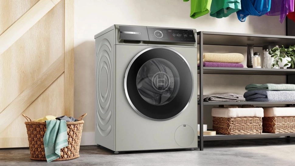 Стиральная машина Bosch Serie 8 WGB2560XME пан.англ. класс: A загр.фронтальная макс.:10кг нержавеющая сталь инвертор