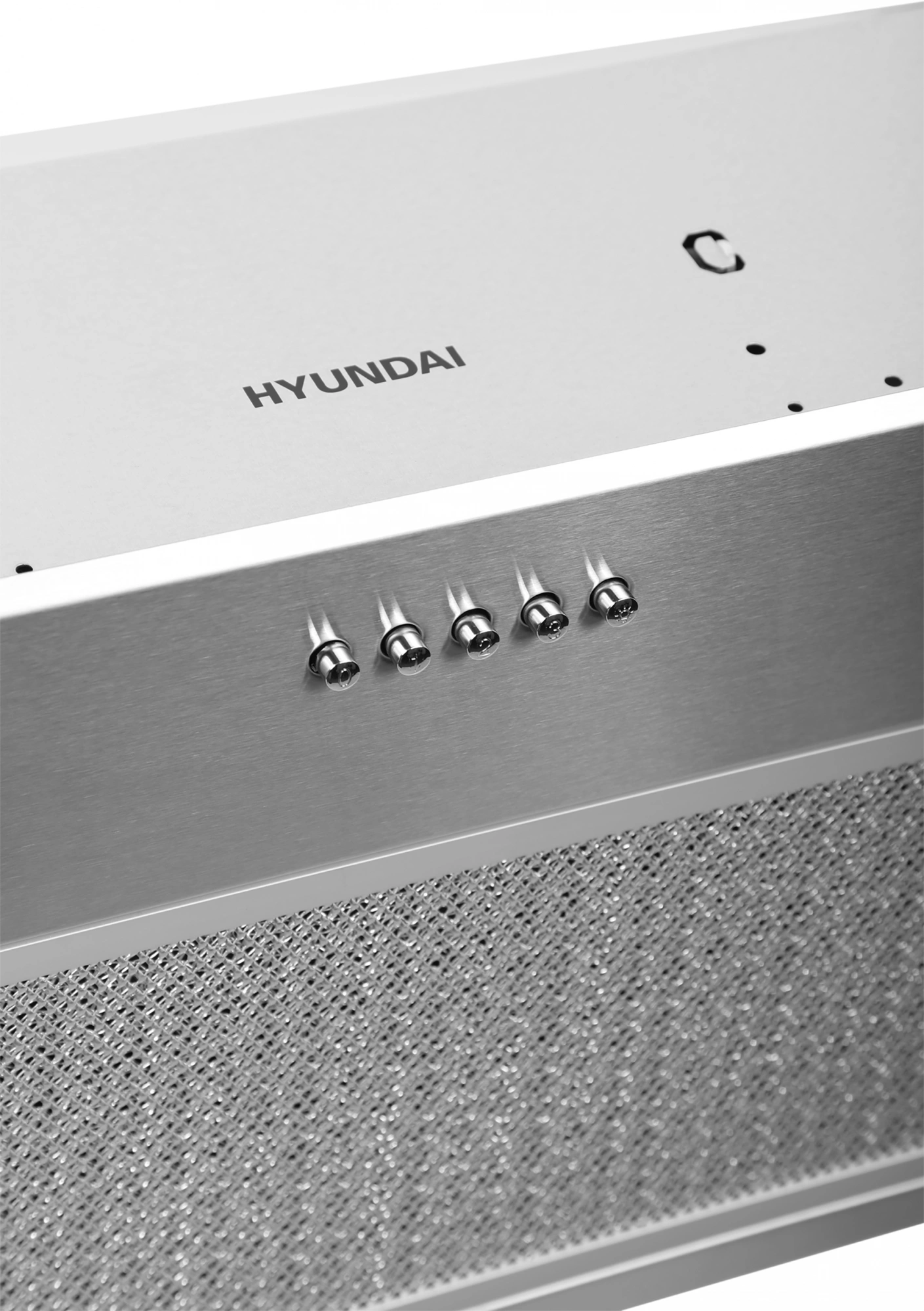 Вытяжка встраиваемая Hyundai HBB 6033 IX нержавеющая сталь управление: кнопочное (1 мотор)