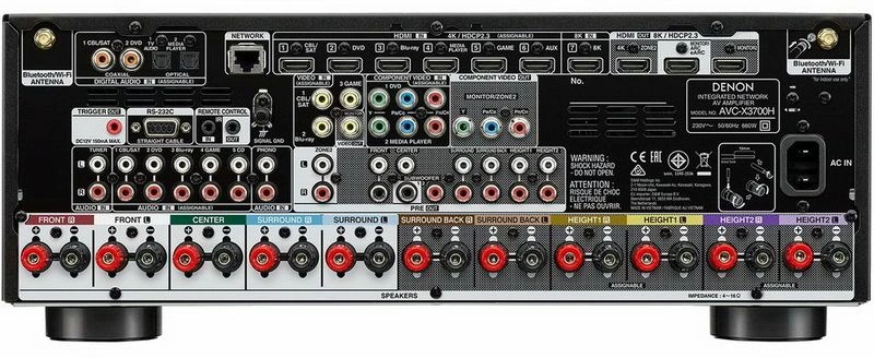 Ресивер AV Denon AVC-X3700H 9.2 черный