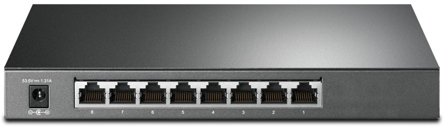 Коммутатор TP-Link JetStream SG2008P (L2) 8x1Гбит/с 4PoE+ 62W управляемый