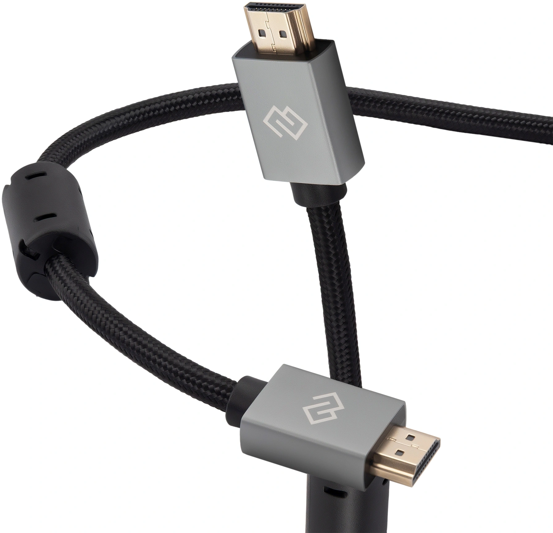 Кабель аудио-видео Digma HDMI (m)/HDMI (m) 1.5м. феррит.кольца позолоч.конт. черный (D-HDMI-2FF-V2.0-1.5M)