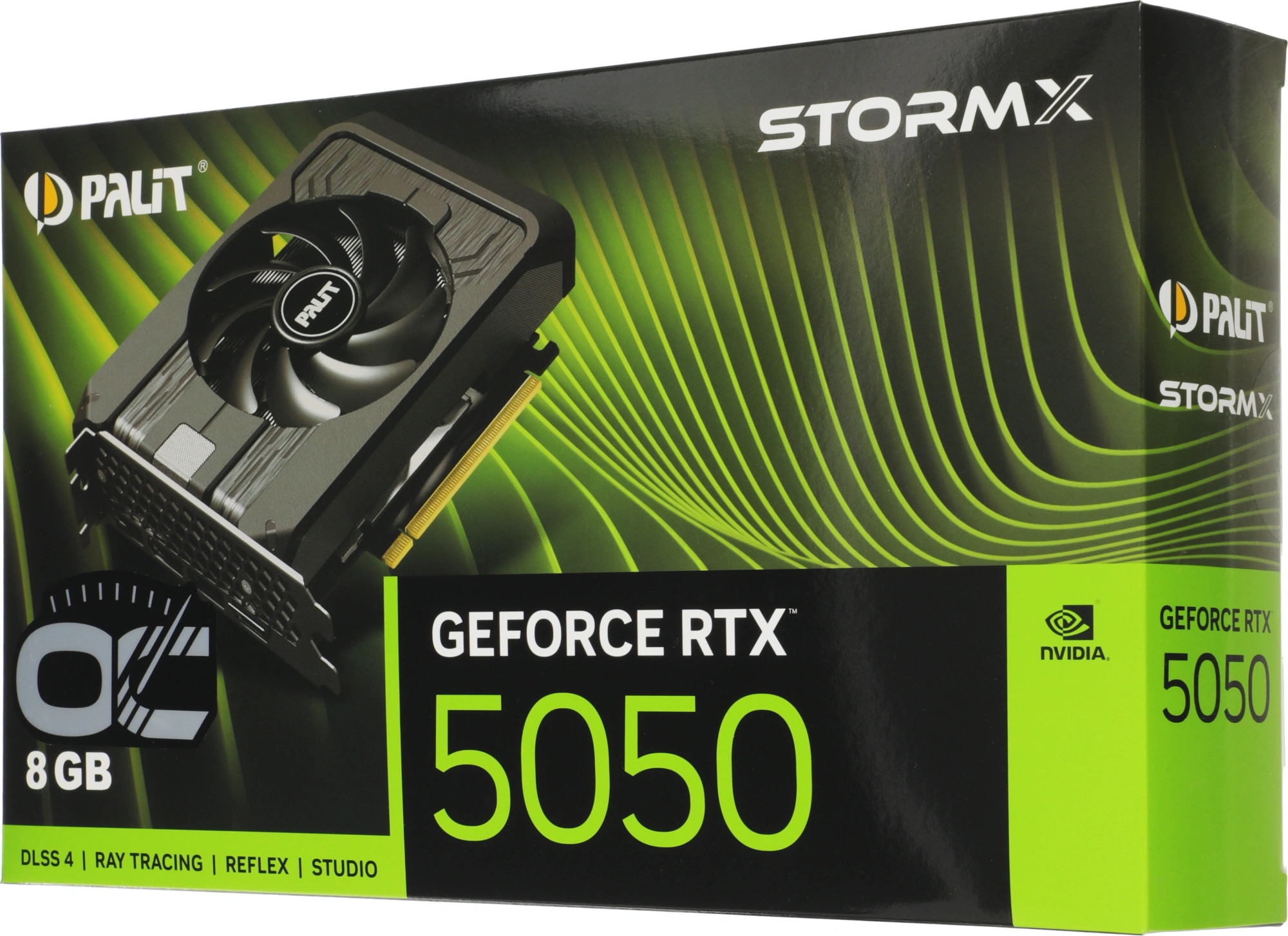 Видеокарта Palit PCI-E 5.0 PA-RTX5050 STORMX OC NVIDIA GeForce RTX 5050 8Gb 128bit GDDR6 2317/20000 HDMIx1 DPx3 HDCP Ret