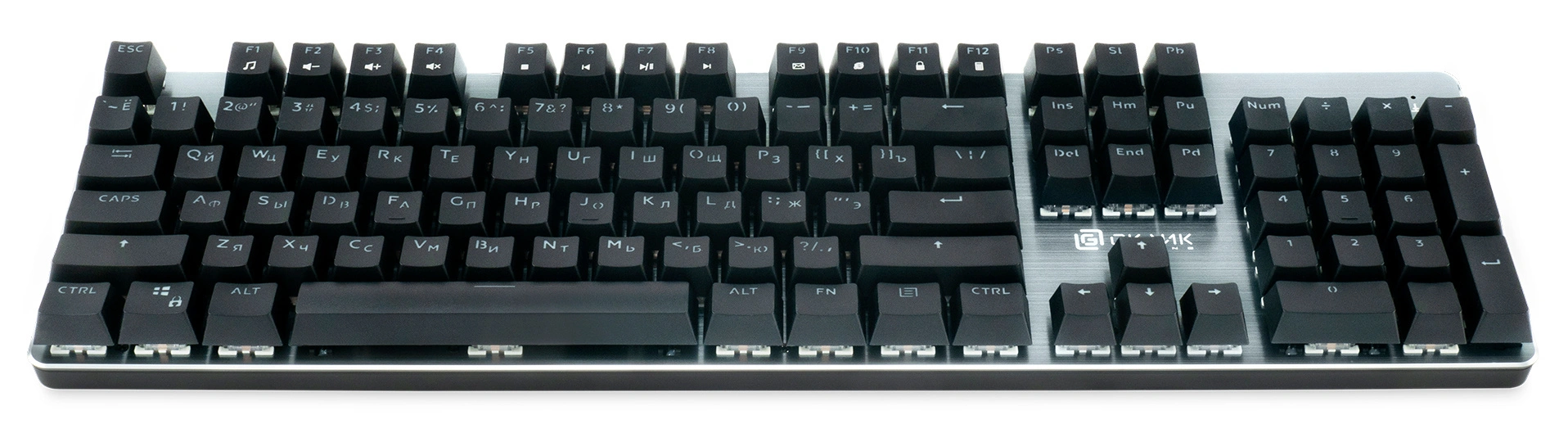 Клавиатура Оклик 970G Dark Knight механическая черный/серебристый USB for gamer LED