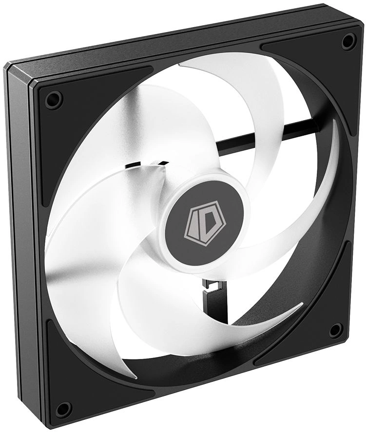 Вентилятор для корпуса ID-Cooling AS-140-ARGB-K ARGB 140х140x25 черный 4-pin 24.9дБ Ret