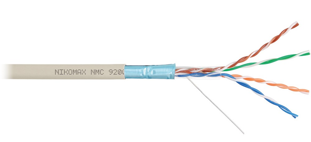 NMC 9200L-IY Кабель NIKOMAX F/UTP 4 пары, Кат.5e (Класс D), светло-серый, 305м