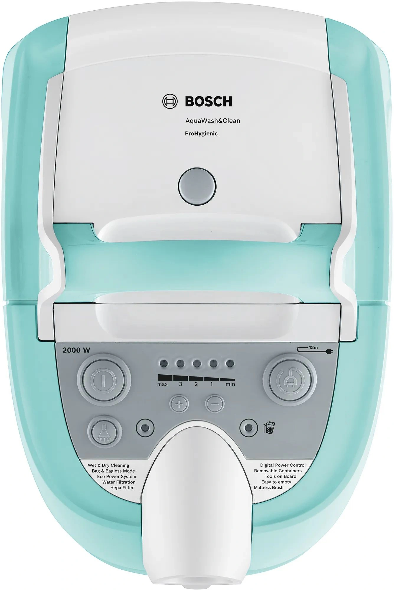Пылесос моющий Bosch BWD420HYG 2000Вт бирюзовый/белый