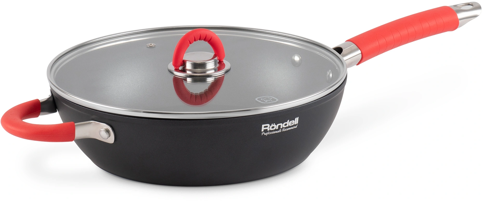 Сотейник Rondell Passion RDA-1933 3.8л. d=28см (с крышкой) черный
