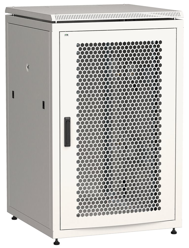 LN35-18U88-PM - ITK LINEA N 18U 800х800мм перф. пер. дв. задн. металл. сер.