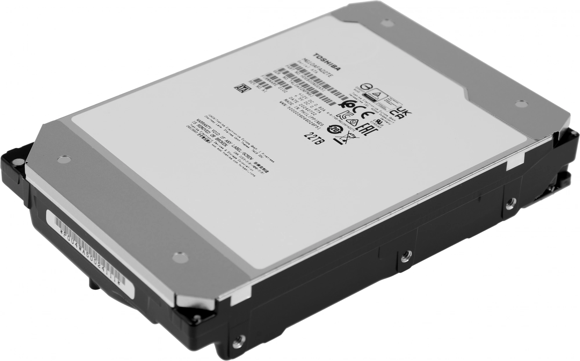 Жесткий диск Toshiba SATA-III 22TB MG10AFA22TE Server Enterprise Capacity 512E (7200rpm) 512Mb 3.5"