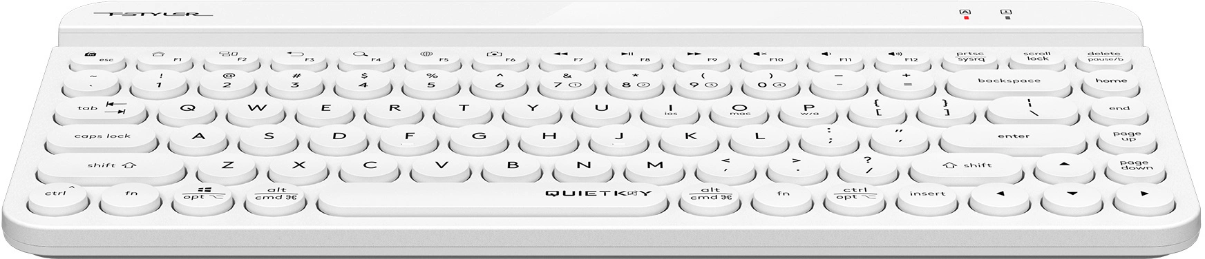 Клавиатура A4Tech FBK30 белый USB беспроводная BT/Radio slim Multimedia (FBK30 WHITE)