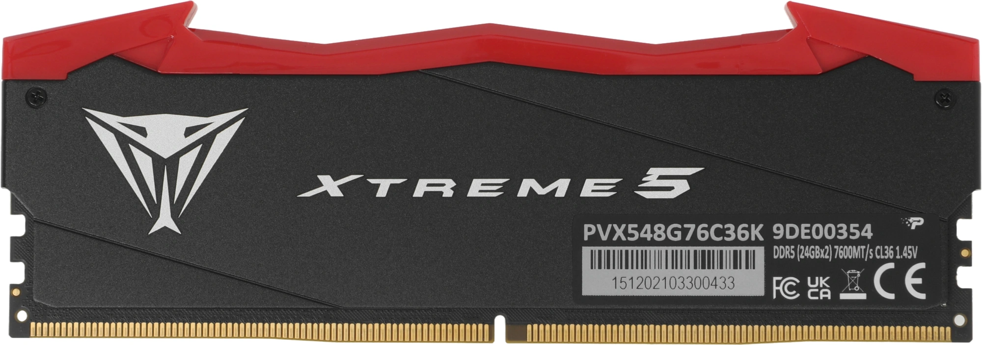 Память DDR5 2x24GB 7600MHz Patriot PVX548G76C36K Viper Xtreme 5 RTL Gaming PC5-60800 CL36 DIMM ECC 288-pin 1.45В с радиатором Ret
