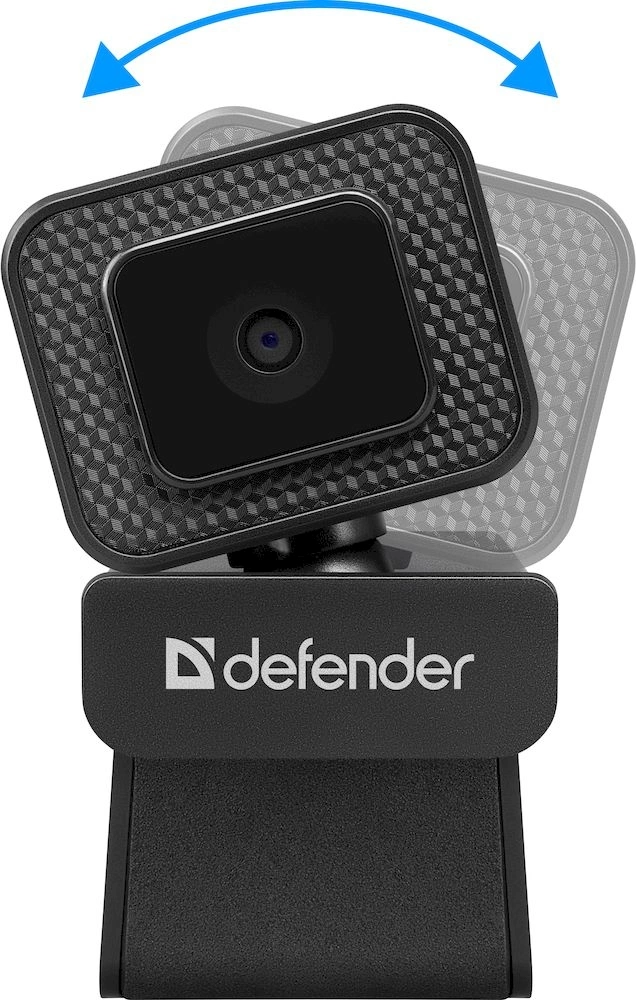 Камера Web Defender G-Lens 2596 черный 12Mpix (3840x2160) USB2.0 с микрофоном для ноутбука (63196)