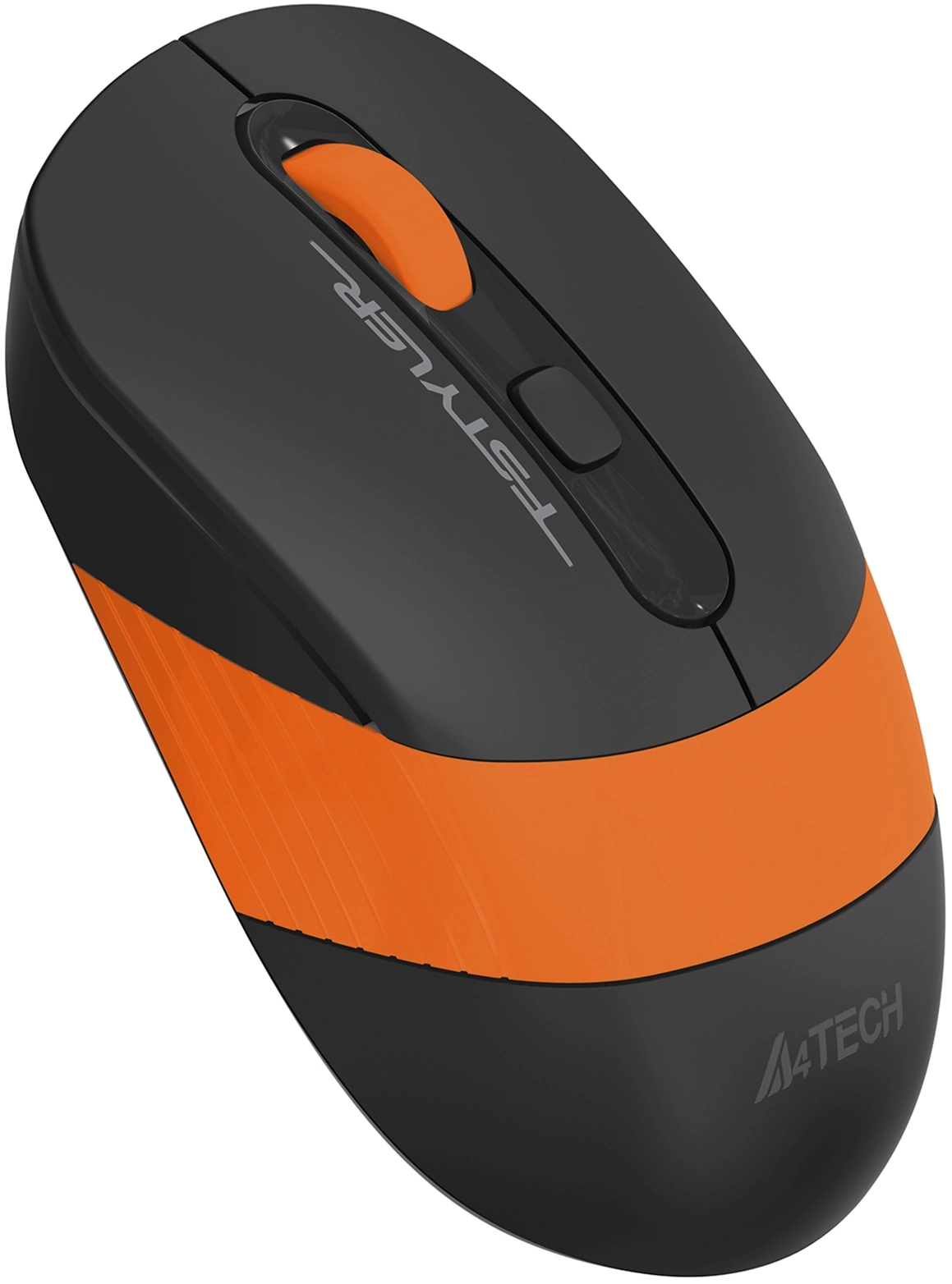 Мышь A4Tech Fstyler FG10S черный/оранжевый оптическая 2000dpi silent беспров. USB для ноутбука 4but (FG10S ORANGE)