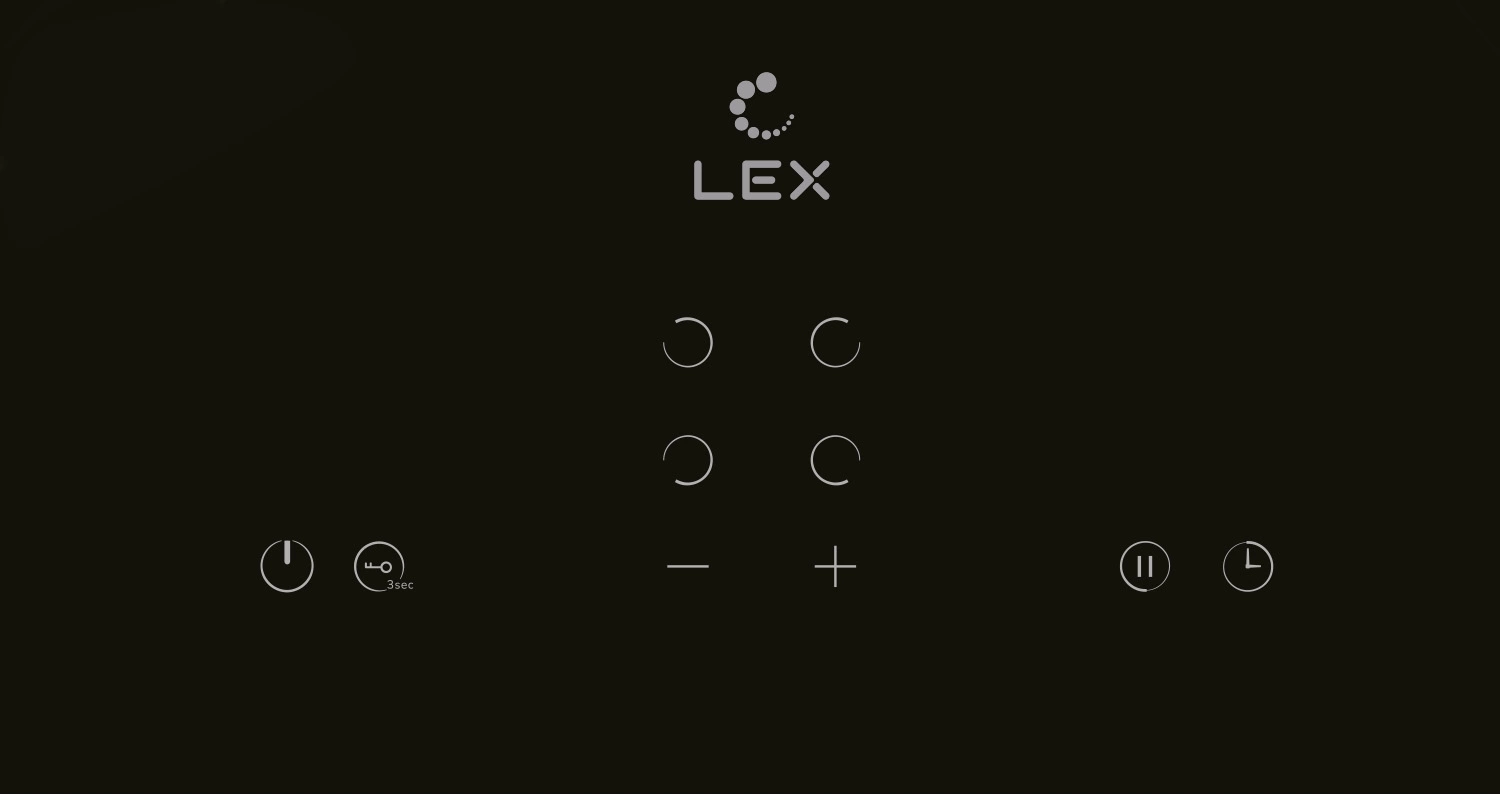Варочная поверхность Lex EVH 640A BL черный