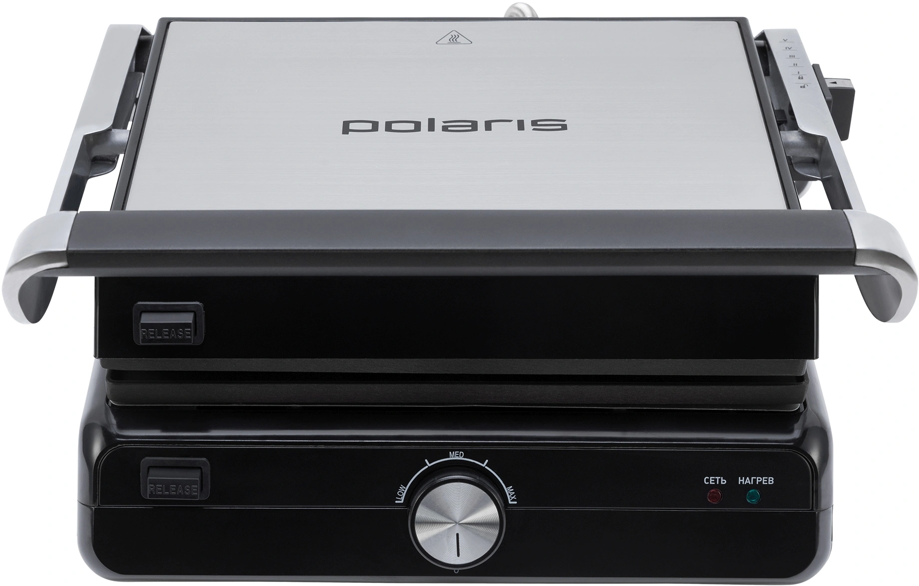 Электрогриль Polaris PGP 2102 2000Вт серебристый