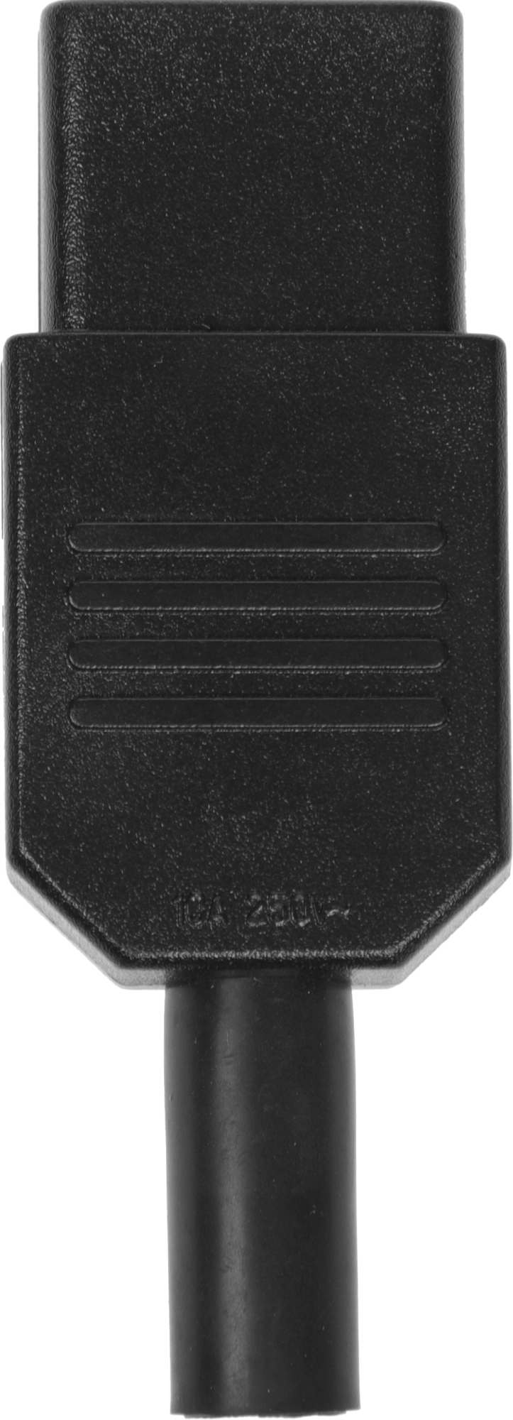 Вилка Lanmaster LAN-IEC-320-C13 (упак.:1шт) 1м черный