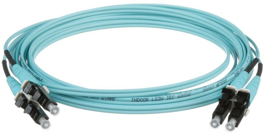 Патч-корд Panduit Opti-Core FX2ELLNSNSNM003 2x50/125 OM3 LC дуплекс-SC дуплекс 3м LSZH аквамарин