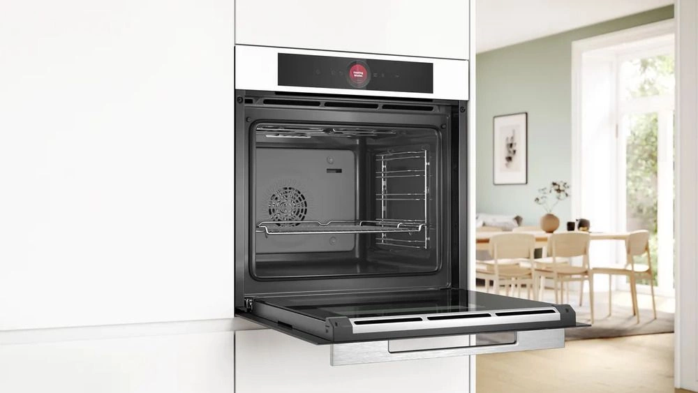 Духовой шкаф Электрический Bosch Serie 8 HBG7341W1 белый