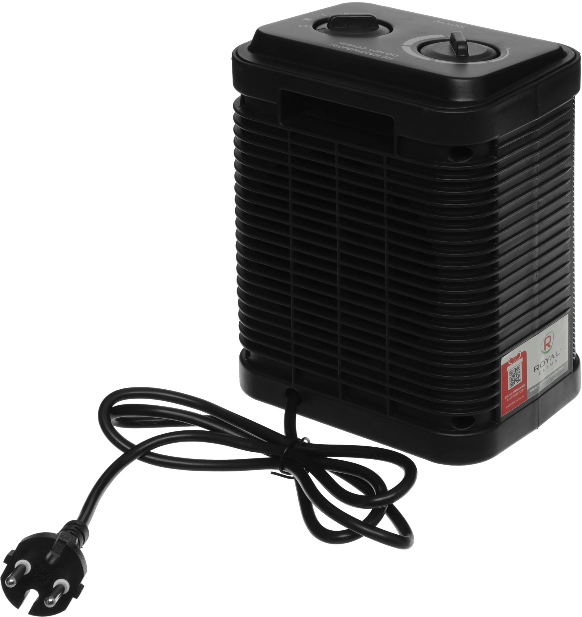 Тепловентилятор Royal Clima Notte RFH-N1500DC-BL 1500Вт черный
