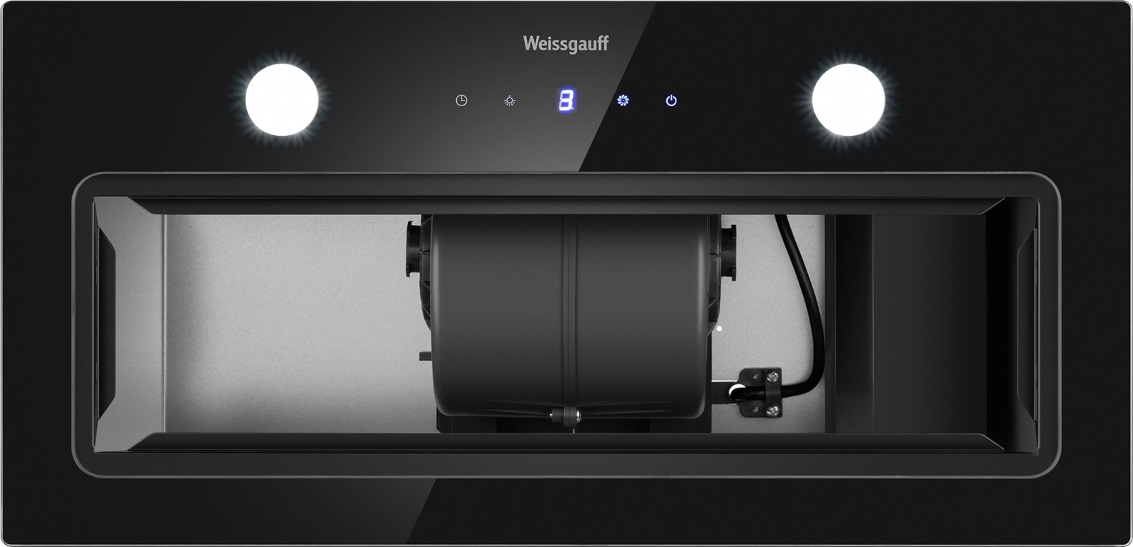 Вытяжка встраиваемая Weissgauff Dubhe 600 Touch черный управление: кнопочное (1 мотор)