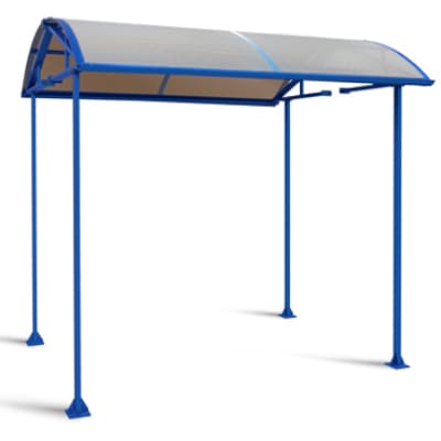PERCo-RTC-20 - Крыша турникета PERCo-RTD-20. Исполнение: стойки и каркас крыши, заполнение крыши – поликарбонатный пластик, цвет синий (RAL 5010)