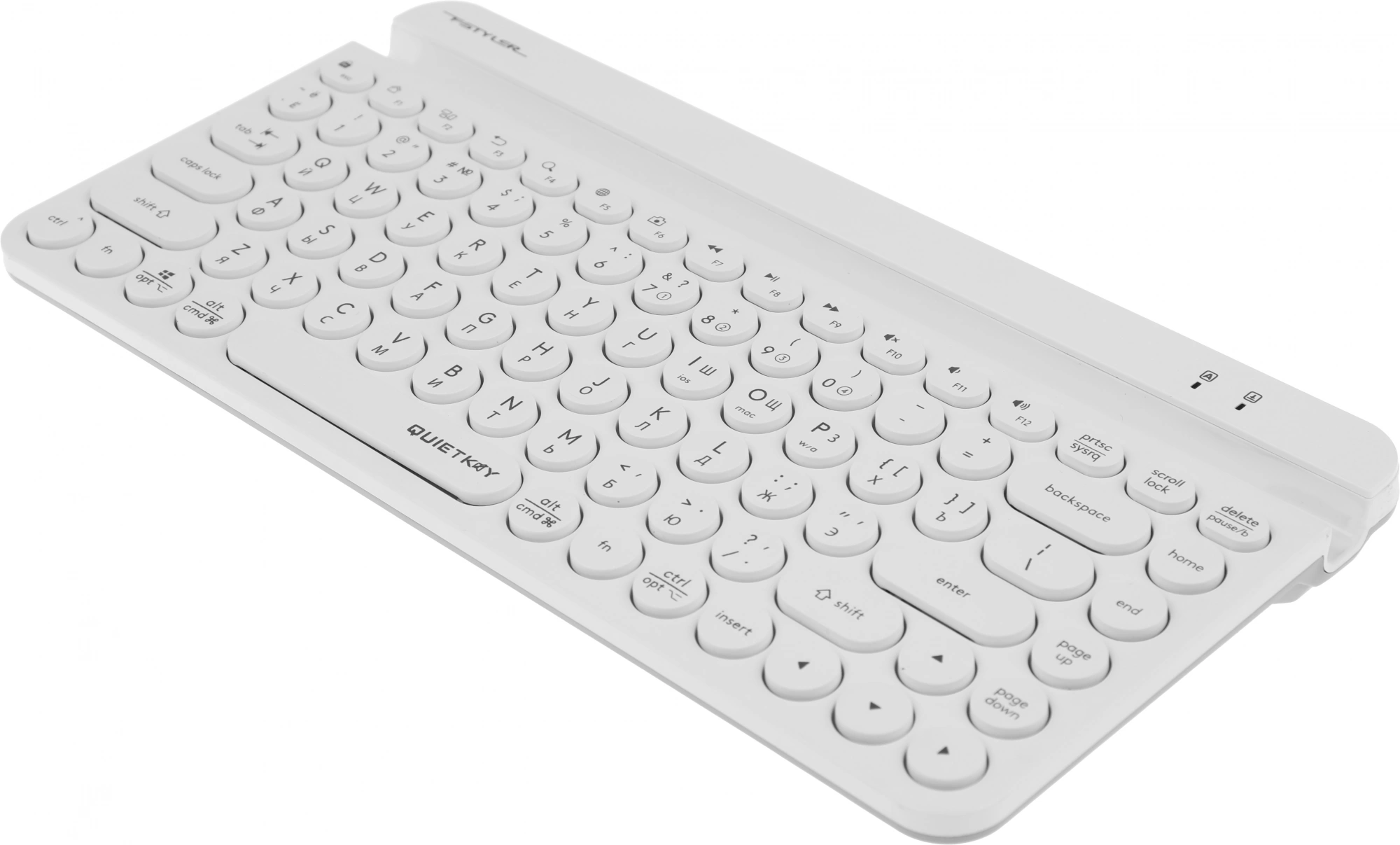 Клавиатура A4Tech FBK30 белый USB беспроводная BT/Radio slim Multimedia (FBK30 WHITE)