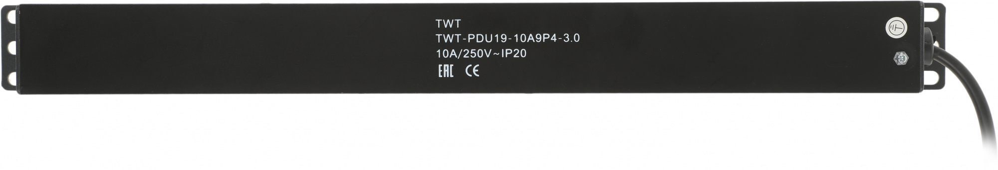 Блок распределения питания Lanmaster TWT-PDU19-10A9P4-3.0 гор.размещ. 9xSchuko базовые 10A C14 3м