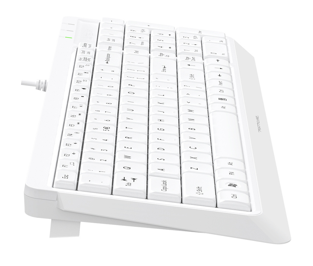 Клавиатура A4Tech FK15 белый USB (FK15 WHITE) кабель 1.5м