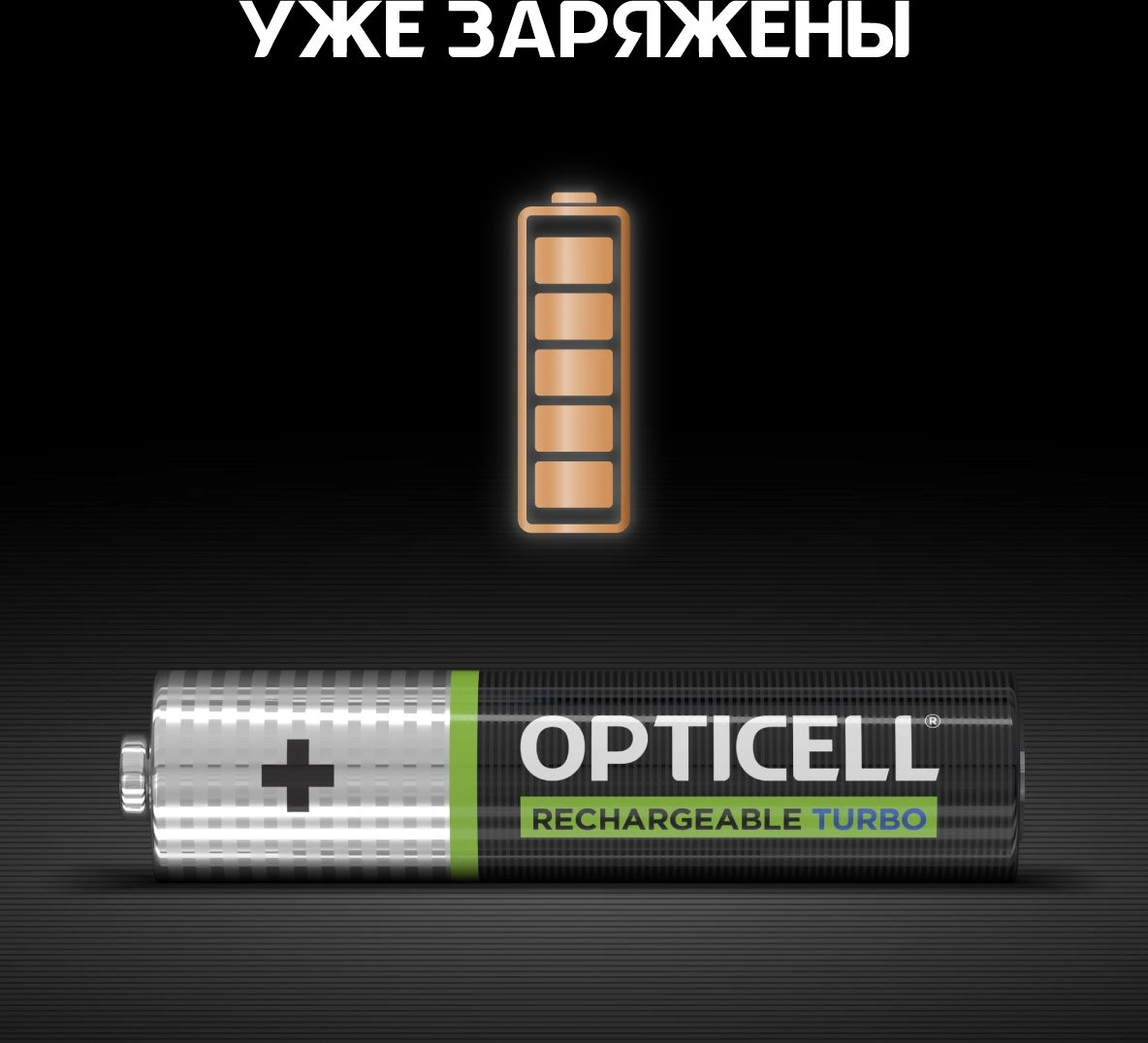 Аккумулятор Opticell Turbo 6080003 AAA NiMH 970mAh (2шт) блистер
