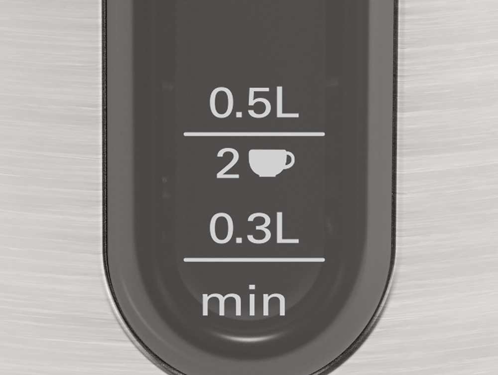 Чайник электрический Bosch TWK4P 1.7л. 2400Вт нержавеющая сталь/черный корпус: металл/пластик (TWK4P440)