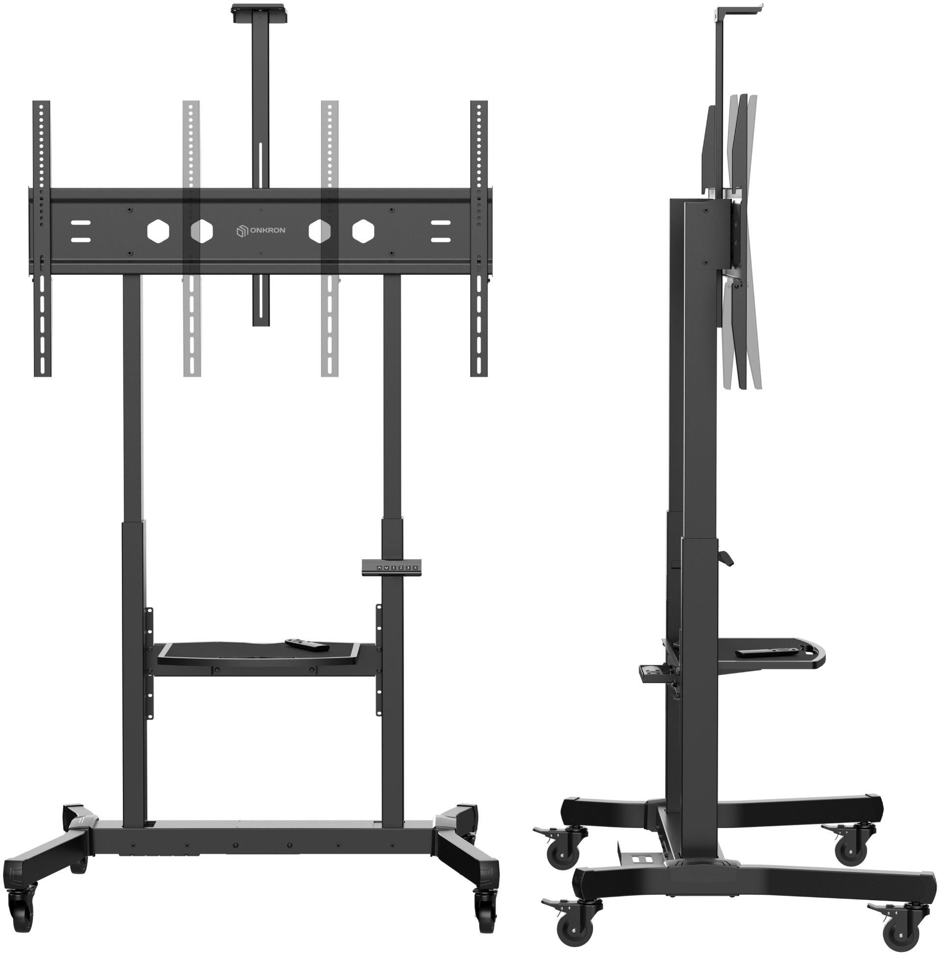 Стойка для телевизора Onkron TS1991 eLift черный 50"-100" макс.130кг напольный наклон (моторизованный лифт)