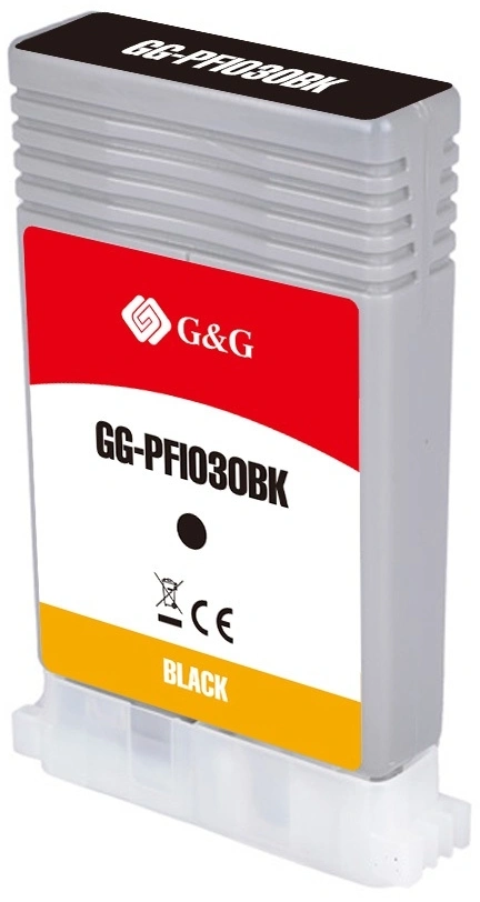 Картридж струйный G&G GG-PFI030BK PFI-030BK черный (55мл) для Canon imagePrograf TA-20/30 TM-240/340