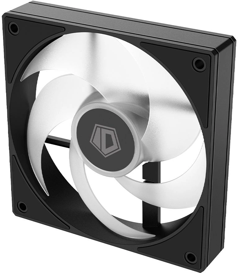 Вентилятор для корпуса ID-Cooling AS-120-К ARGB 120х120x25 черный 4-pin 27.2дБ (AS-120-ARGB-K) Ret