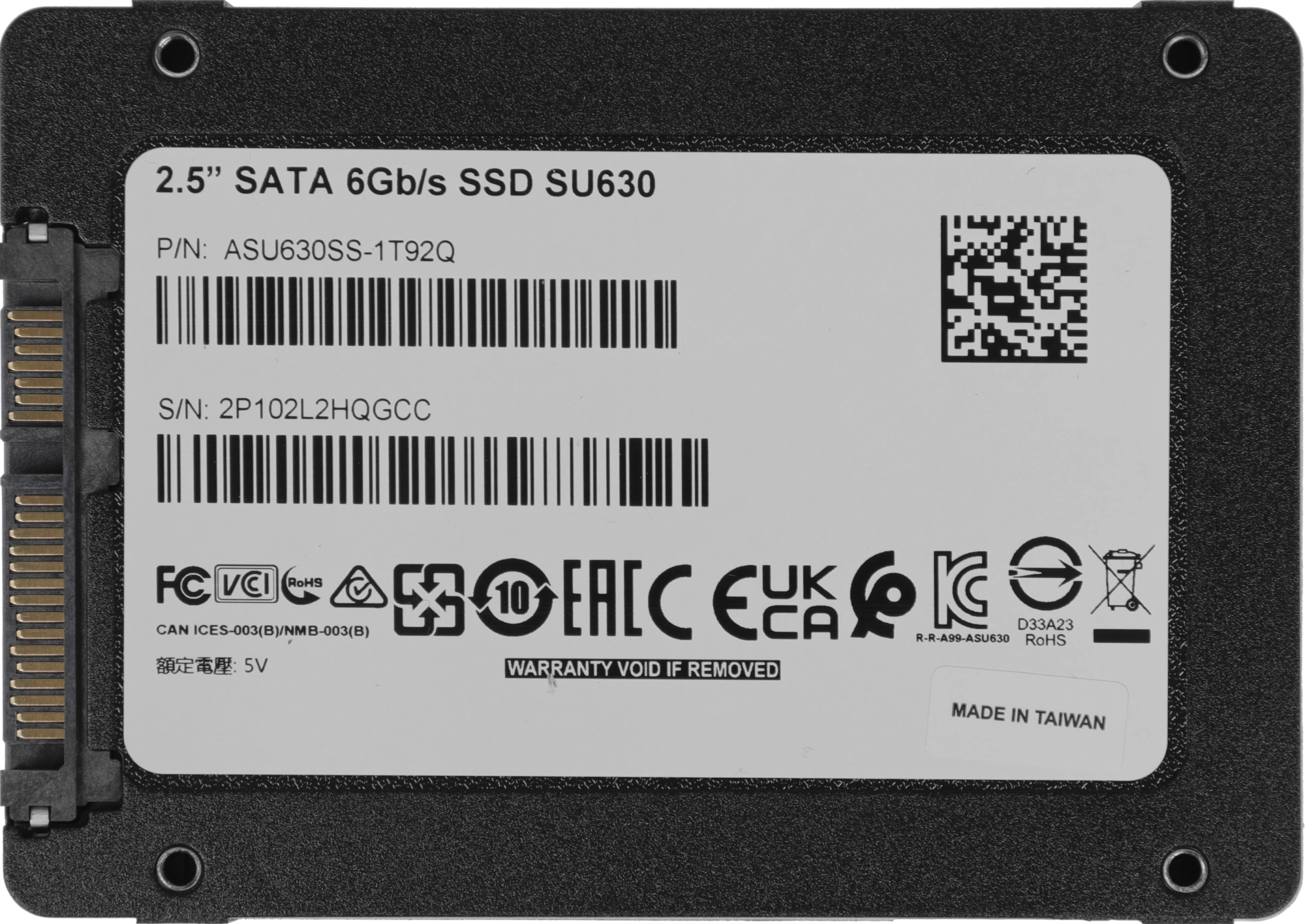 Накопитель SSD A-Data SATA-III 1.92TB ASU630SS-1T92Q-R Ultimate SU630 2.5"