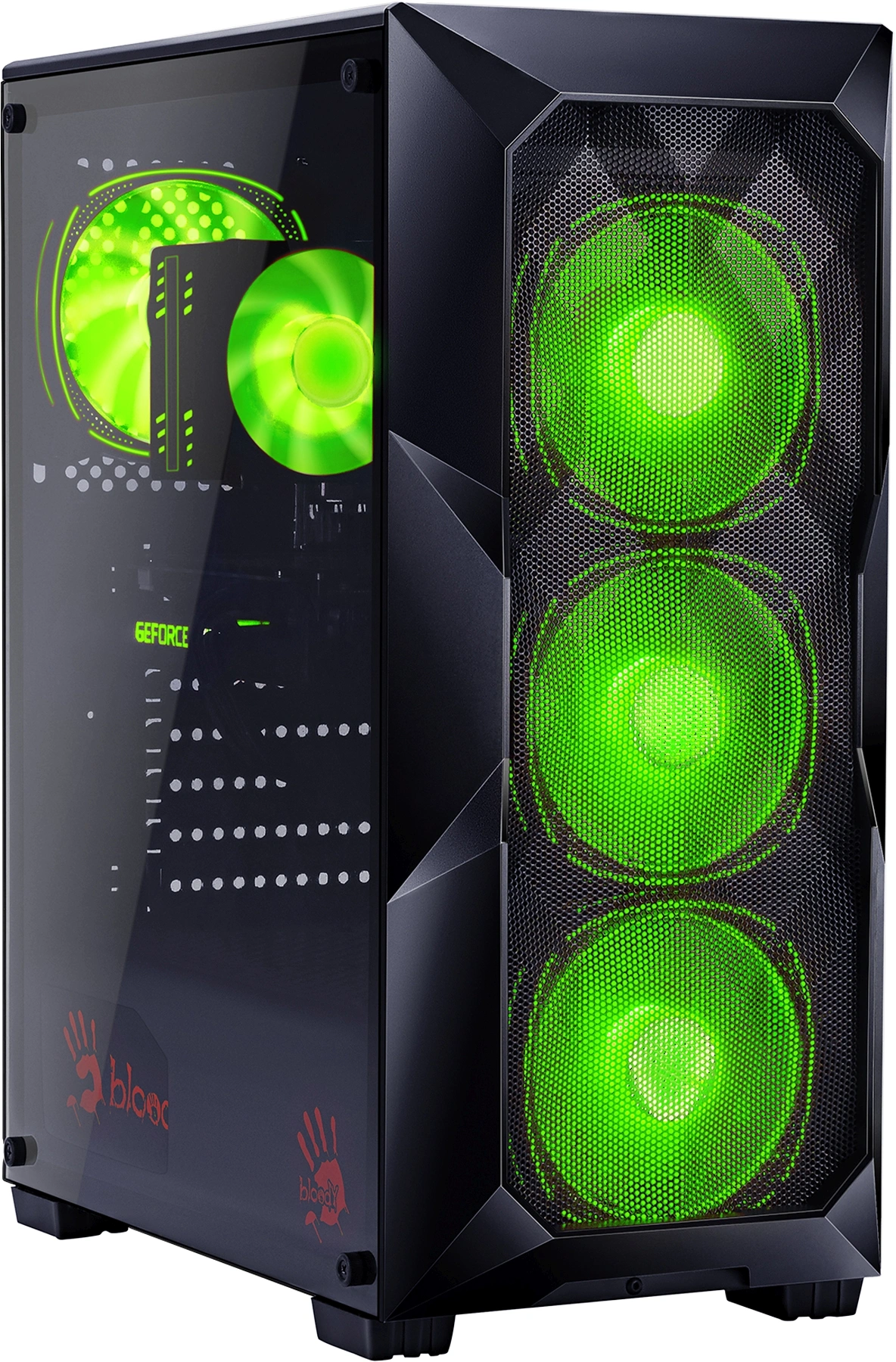 ПК Bloody BD-PC RB55C1 MT Ryzen 5 5600X (3.7) 32Gb SSD1Tb RTX4060 8Gb Windows 11 Home GbitEth 500W черный (RUS) (2107186)