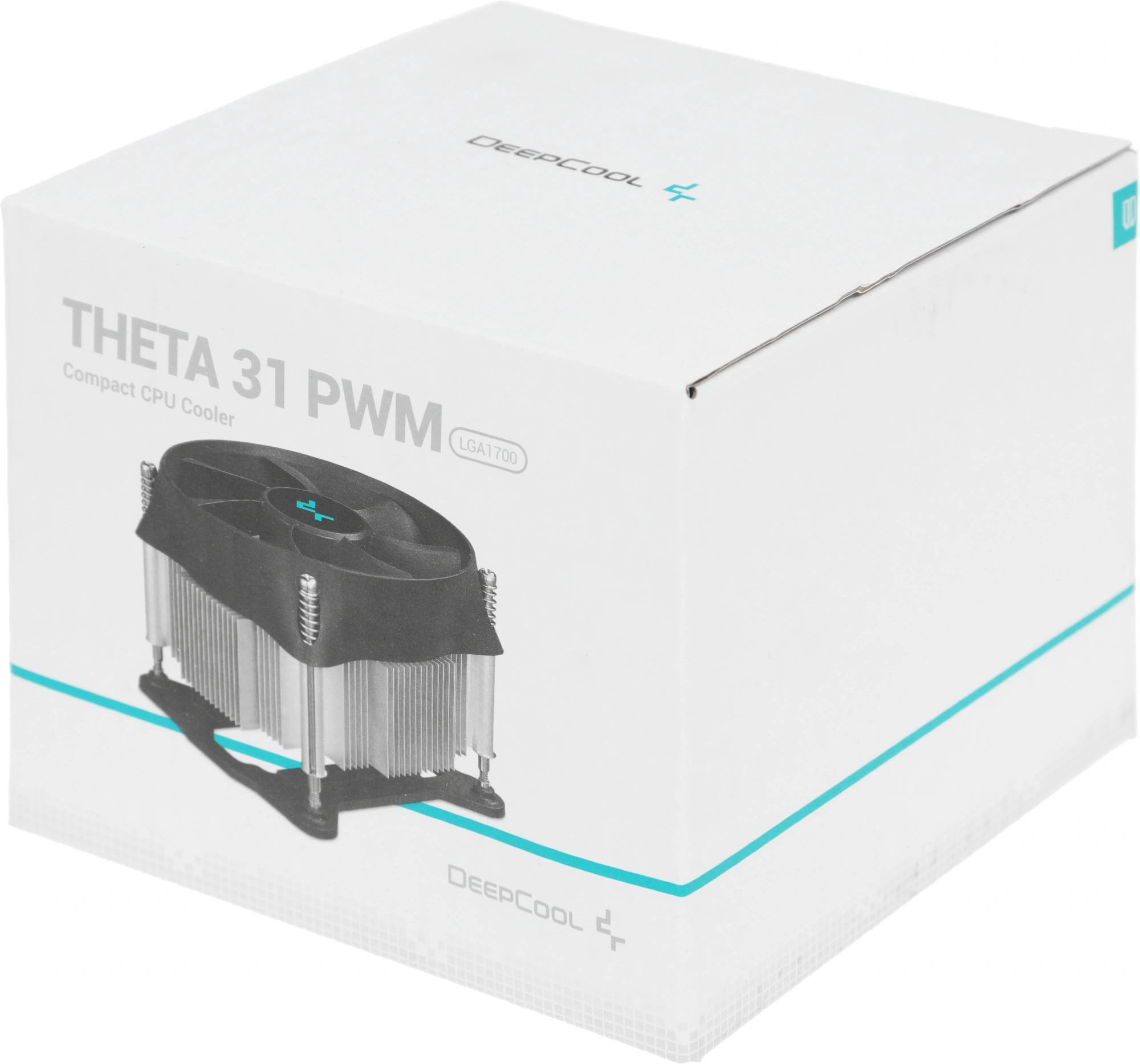Устройство охлаждения(кулер) Deepcool Theta 31 PWM Soc-1700/1851 черный/синий 4-pin 30.3dB Al+Cu 95W 424gr Ret (DP-ICAS-T31P-17)