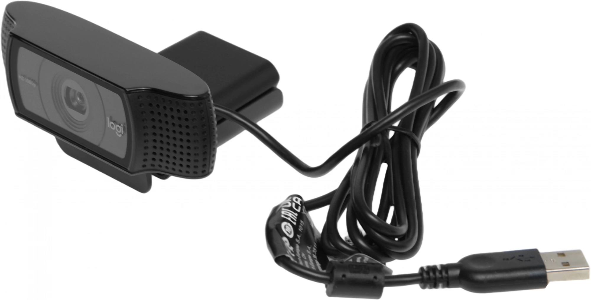 Камера Web Logitech HD Pro C920 черный 2Mpix (1920x1080) USB2.0 с микрофоном (960-000998)