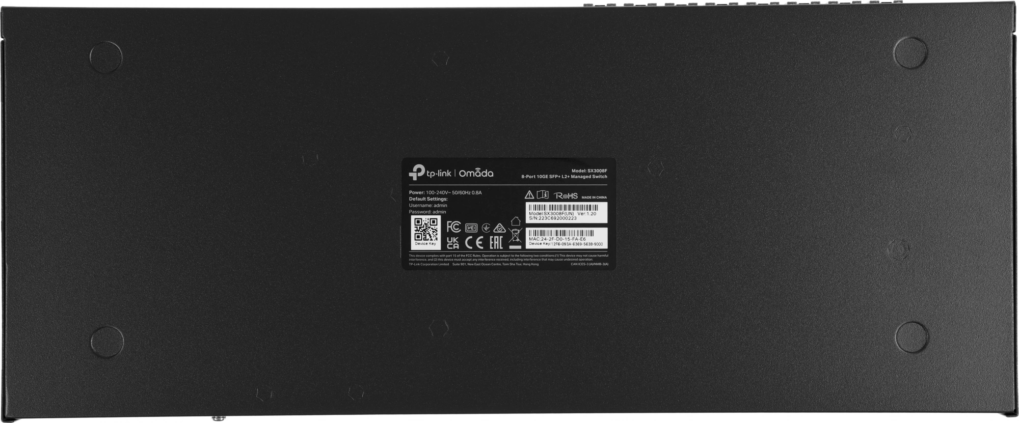 Коммутатор TP-Link SX3008F (L2+) 8SFP+ управляемый