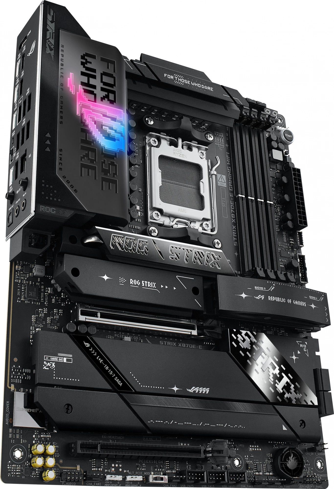 Материнская плата Asus ROG STRIX X870E-E GAMING WIFI Socket AM5 AMD X870E 4xDDR5 ATX AC`97 8ch(7.1) 5Gigabit RAID+HDMI