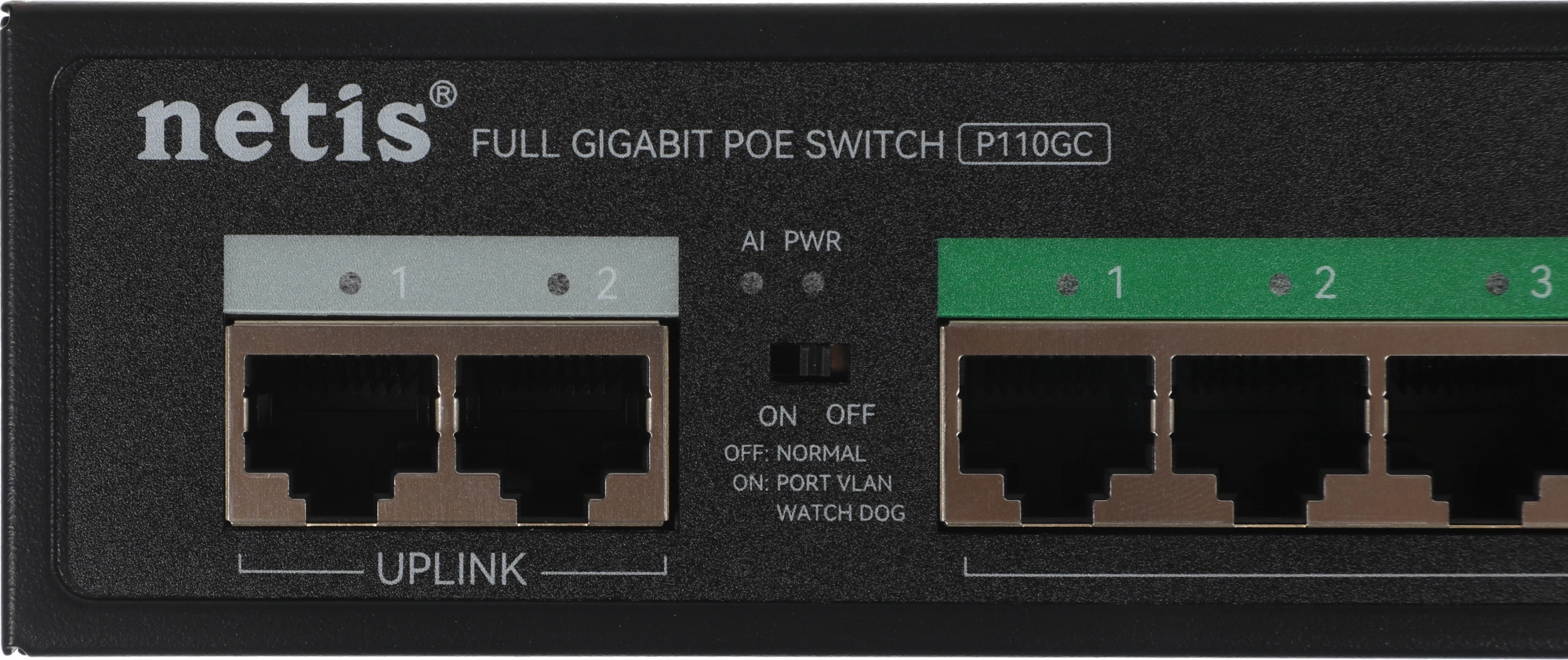 Коммутатор Netis P110GC (L2) 10x1Гбит/с 8PoE+ 120W неуправляемый