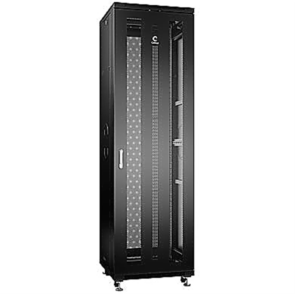 Cabeus ND-05C-42U60/100-BK - Шкаф монтажный телекоммуникационный 19" напольный для распределительного и серверного оборудования 42U 600x1000x2055mm (ШхГ
