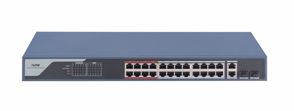 F-SW-EM426POE-VM - настраиваемый коммутатор Advanced СЕРИЯ (100М PoE) Смарт-управляемый, iFLOW