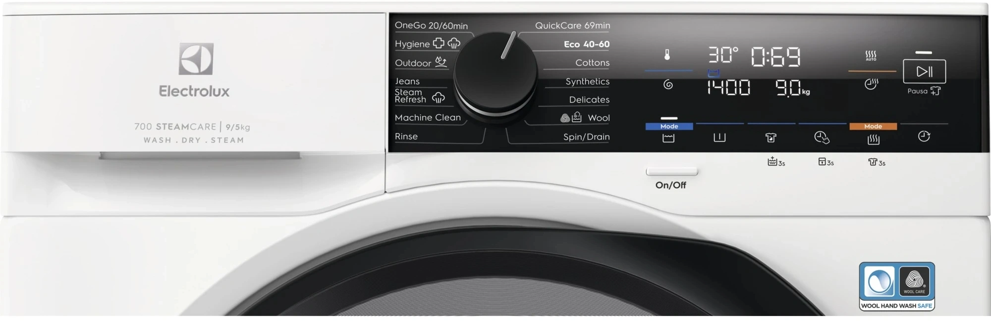 Стиральная машина Electrolux EW7W4492E пан.англ. класс: A загр.фронтальная макс.:9кг (с сушкой) белый инвертор