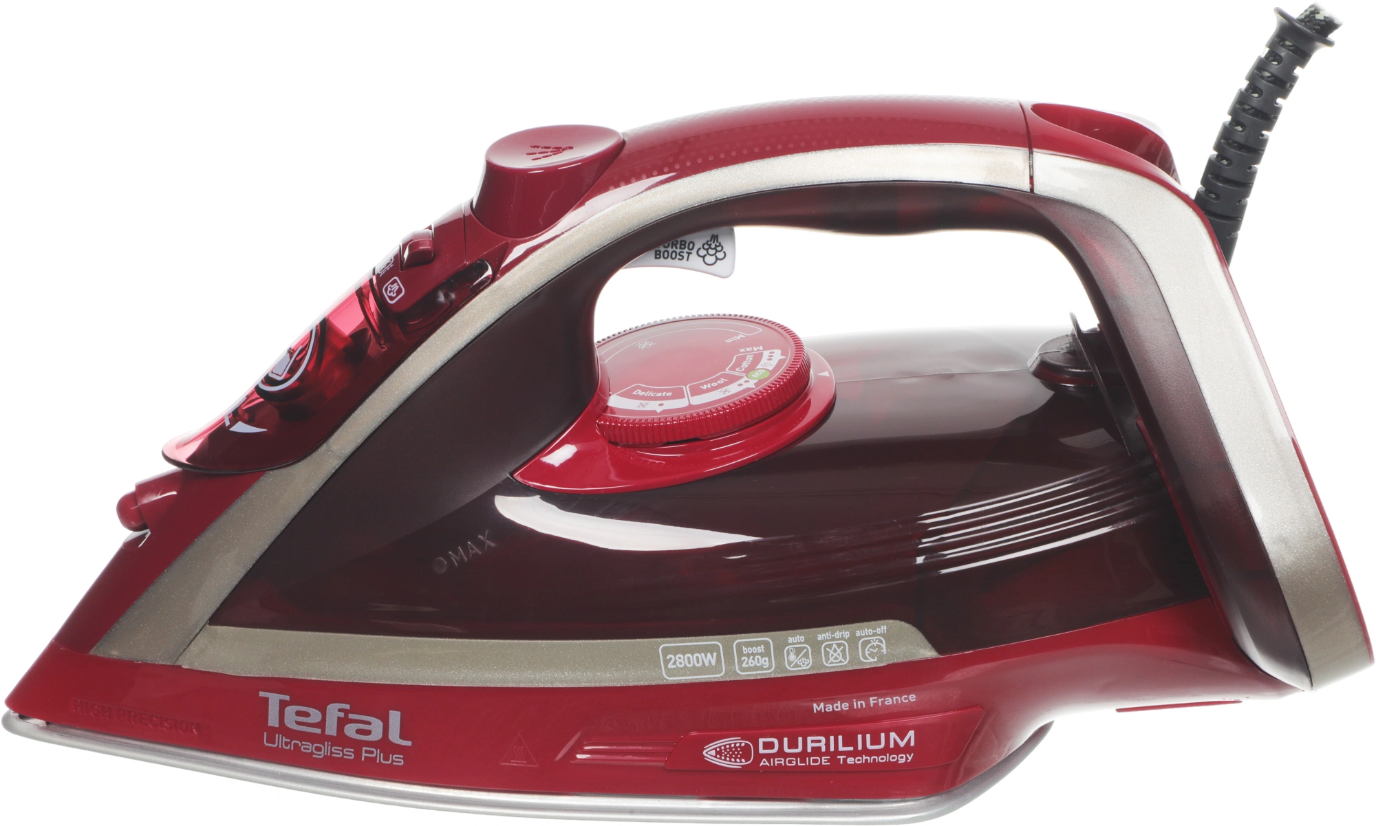 Утюг Tefal FV6820E0 2800Вт вишневый/серебристый