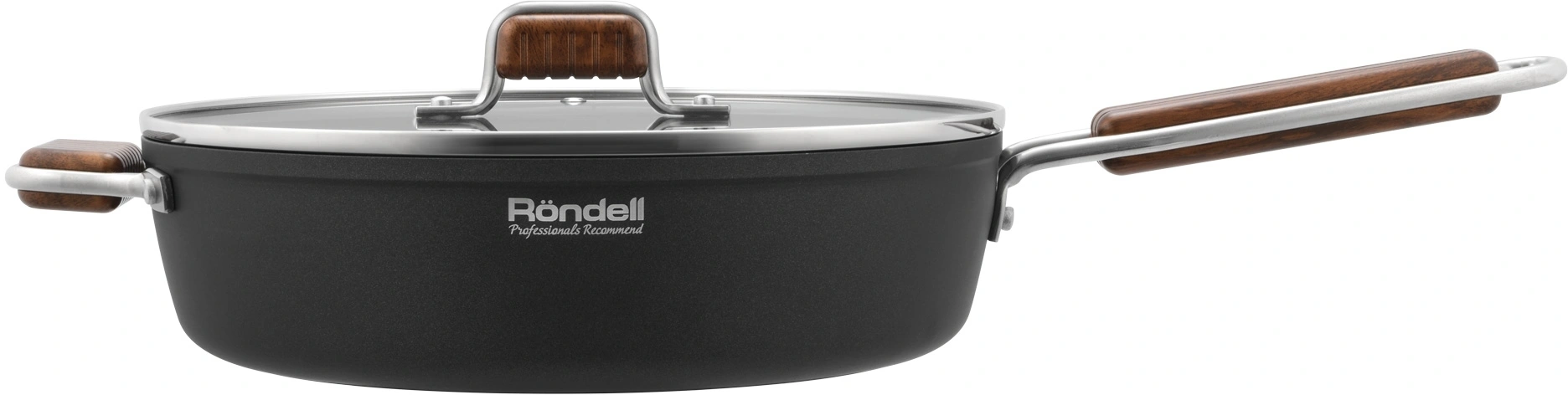 Сотейник Rondell Fjord RDA-1799 4.0л. d=28см (с крышкой) черный