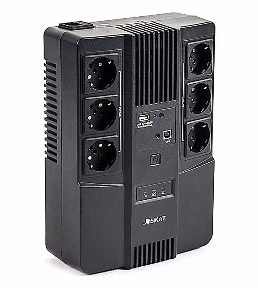 Источник бесперебойного питания SKAT-UPS 800 AI Бастион 220В, 800 ВА, (480 Вт), встроенный АКБ 9Ач