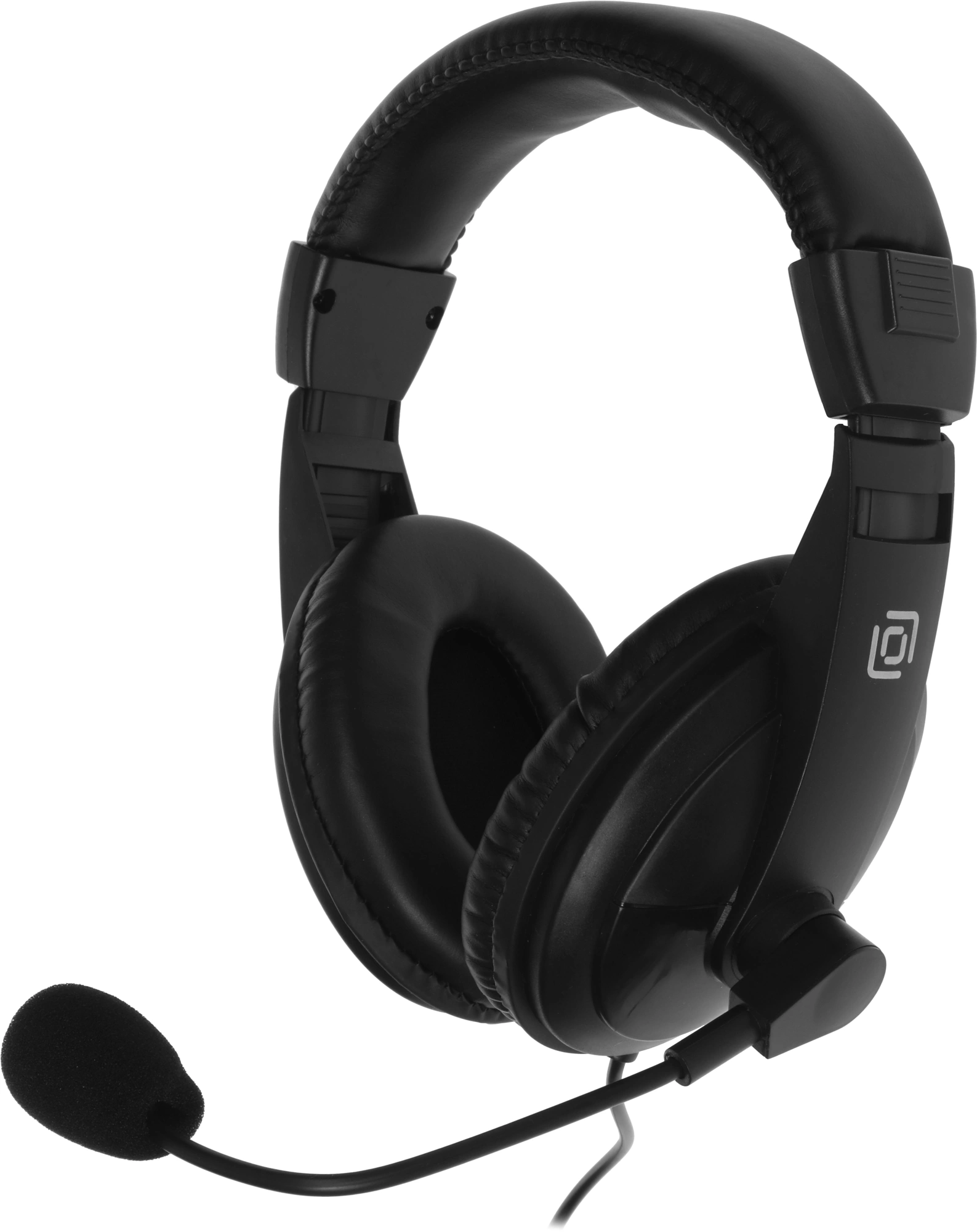 Наушники с микрофоном Оклик HS-M137V черный 1.8м мониторные оголовье (614046)
