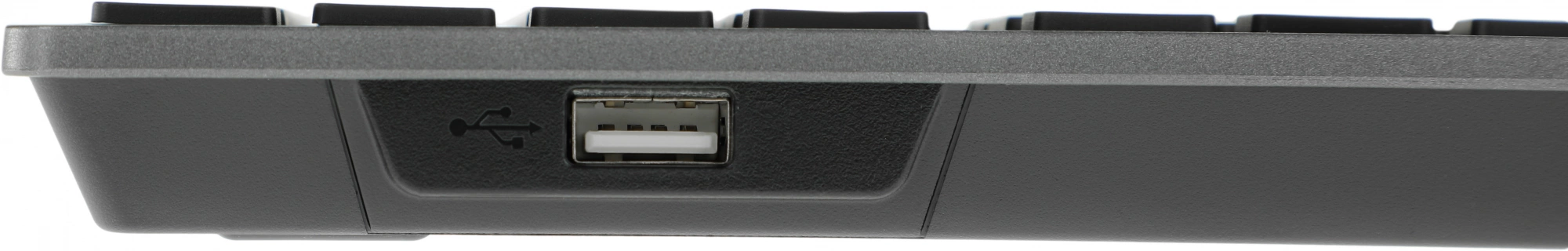 Клавиатура A4Tech FX60H серый USB slim LED (FX60H GREY/WHITE) кабель 1.5м