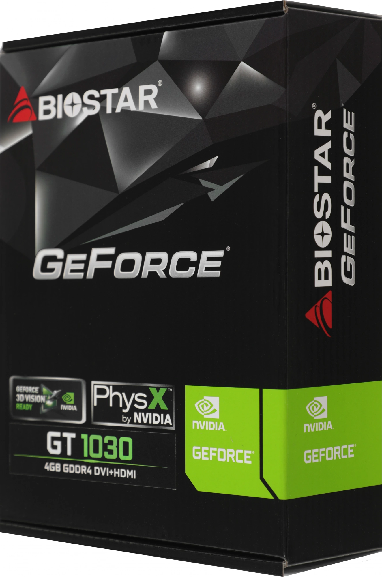 Видеокарта Biostar PCI-E 3.0 VN1034TB46 NVIDIA GeForce GT 1030 4Gb 64bit DDR4 1152/2000 DVIx1 HDMIx1 HDCP Ret