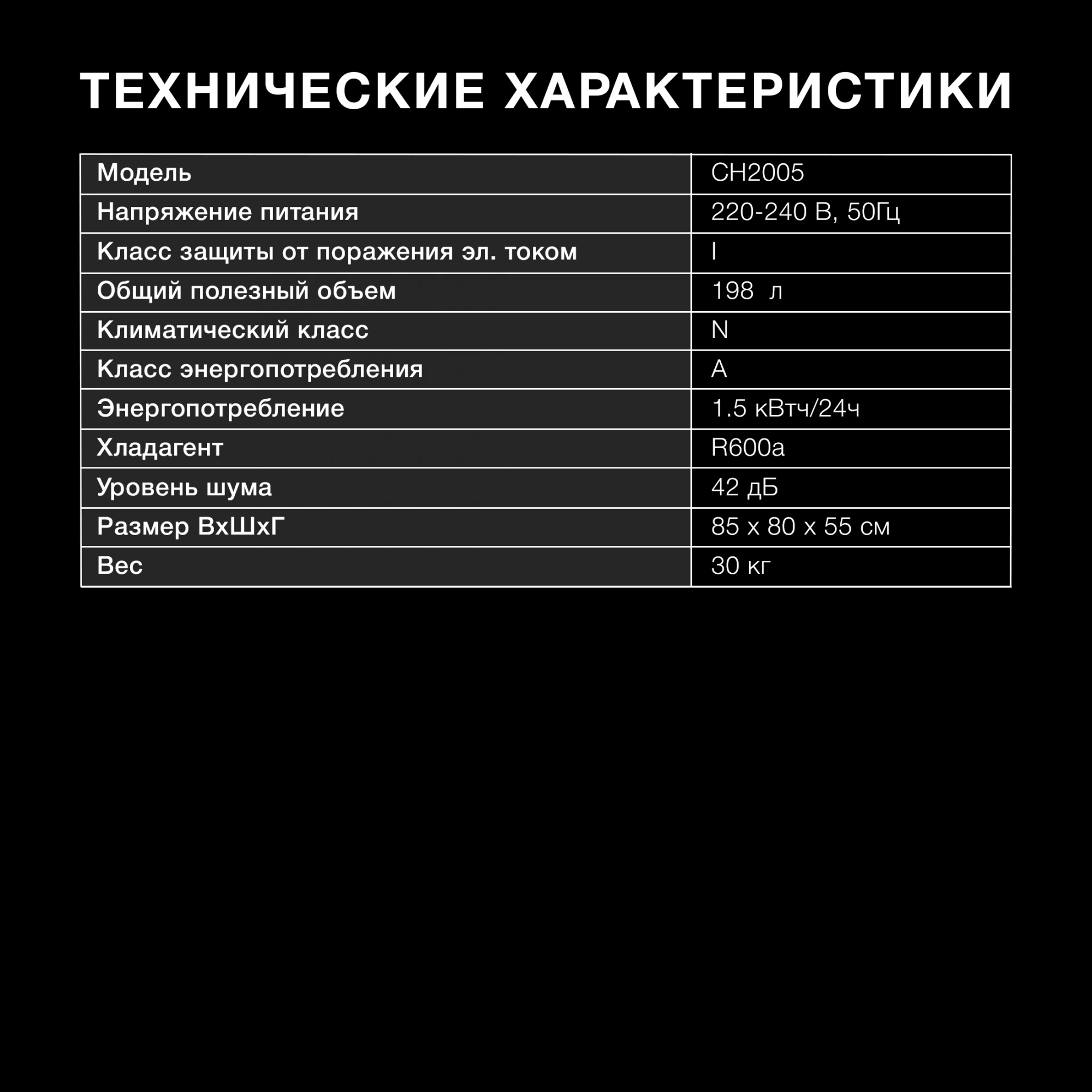 Морозильный ларь Hyundai CH2005 белый